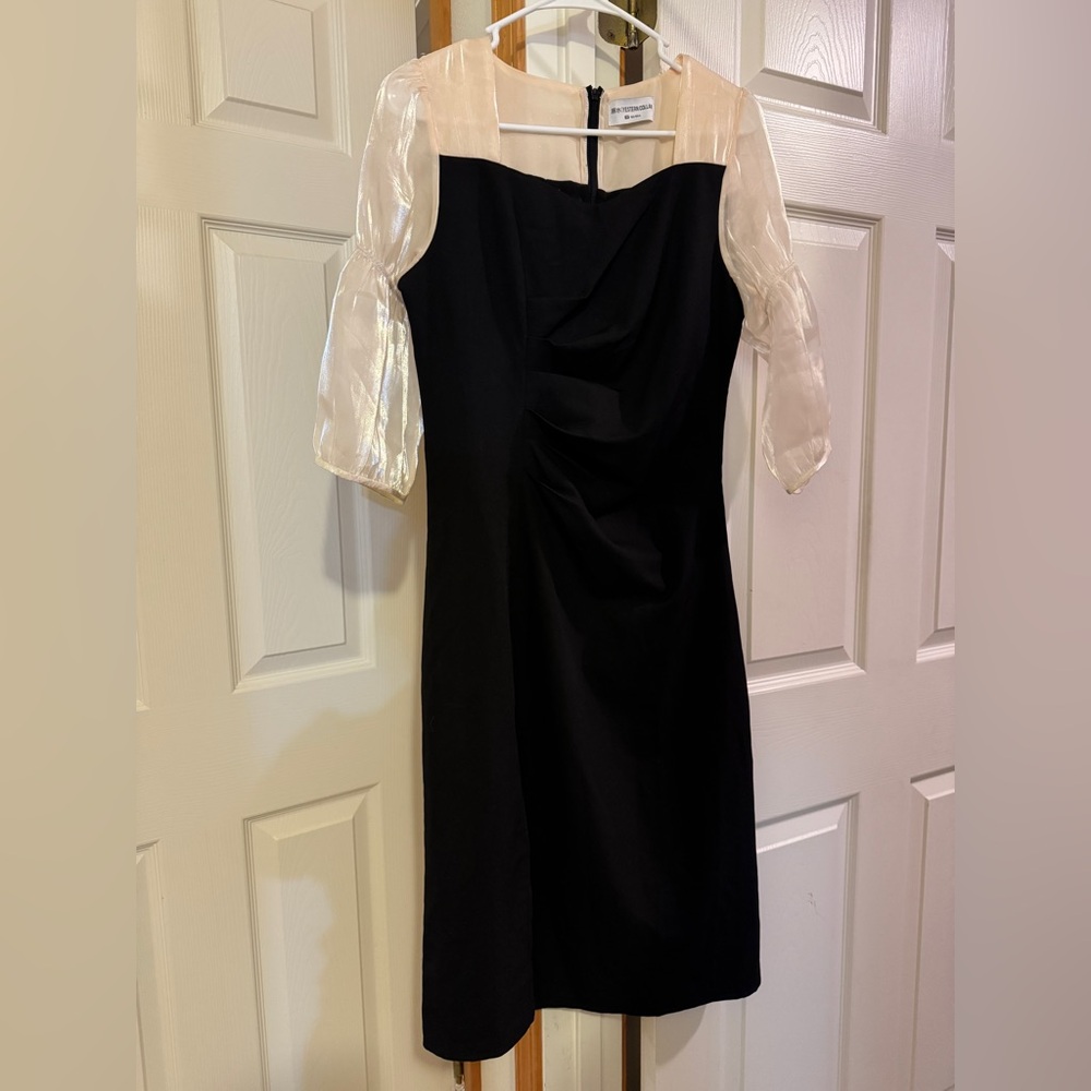 Elegant Black and White Dress